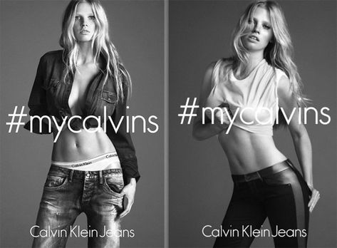 Lara Stone Calvin Klein jeans Fall 2014 ad campaign - StyleFrizz | Photo Gallery Calvin Klein Jeans Photoshoot, Calvin Klein Advertisement, In My Calvins Campaign, Levis Ad Campaigns, Levi’s Campaign, My Calvins, Ck Jeans, Lara Stone, Fall Jeans