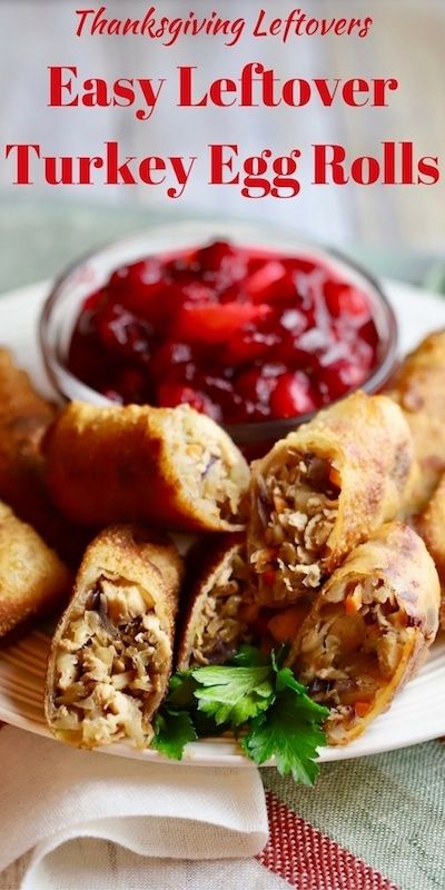 Turkey Egg Rolls, Cranberry Dipping Sauce, Eggs Rolls, Turkey Eggs, Turkey Rolls, Turkey Egg, Turkey Easy, Thanksgiving Leftover Recipes, Thanksgiving Appetizer Recipes