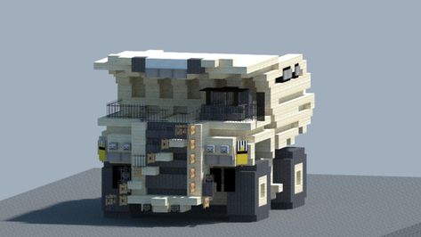 Minecraft Shipping Container, Minecraft Cars, Minecraft Bases, Minecraft Vehicles, Minecraft Car, Minecraft Idea, Minecraft Statues, Mining Truck, Minecraft City Buildings