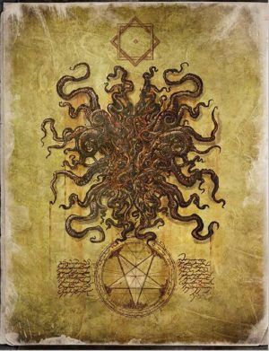 The Grand Grimoire of Cthulhu Mythos Magic Art (Chaosium Publishing) The Grand Grimoire, Shub Niggurath, Lovecraft Monsters, Lovecraft Cthulhu, Lovecraftian Horror, Hp Lovecraft, Occult Symbols, Eldritch Horror, Cthulhu Mythos