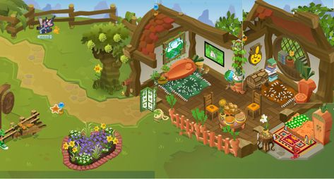 A map of my lovely den, Carrot Cottage. Rated 8.5 starts out of ten by jambassador Flamingoop AJ. Hope you all like it! Animal Jam Den Decorating, Animal Jam Play Wild Den Ideas, Peck Animal Jam, Animal Jam Non Member Den, Animal Jam Nostalgia, Webkinz Rooms, Jam Ideas, Den Decor, Den Ideas