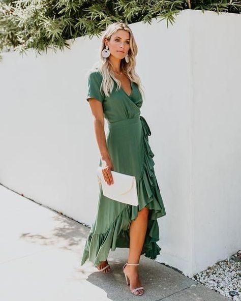 #wedding #weddingguest Wrap Dress Outfit, Wedding Guest Outfit Summer Casual, Summer Wedding Guests, Summer Wedding Outfits, Summer Wedding Outfit Guest, Guest Attire, Wedding Attire Guest, Wedding Guest Outfit Summer, Fashion Diy