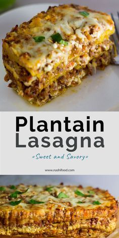 Plantain Lasagna, Sweet Plantains, Plantain Recipes, Puerto Rico Food, Boricua Recipes, Savory Cheese, Spanish Dishes, Hispanic Food, Island Food