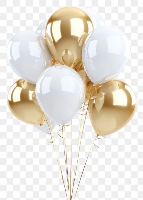 Balloons White, Balloon Png, Golden Party, Photo Balloons, Balloons Party, Red Party, Party Background, White Balloons, Free Design Resources