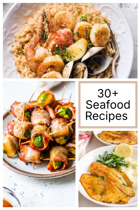 Not sure how to cook seafood? No worries! 🎣 These 30+ seafood recipes make it easy to create mouthwatering dishes like teriyaki-glazed salmon, garlic butter scallops, and seafood pasta. With simple instructions and flavorful ingredients, you’ll feel like a seafood chef in no time. Say goodbye to boring meals and hello to fresh, delicious seafood! Salmon Garlic Butter, Garlic Butter Scallops, Salmon Garlic, Teriyaki Glazed Salmon, Butter Scallops, Teriyaki Glaze, Cooking Fish, Recipes To Try At Home, Cooking Seafood