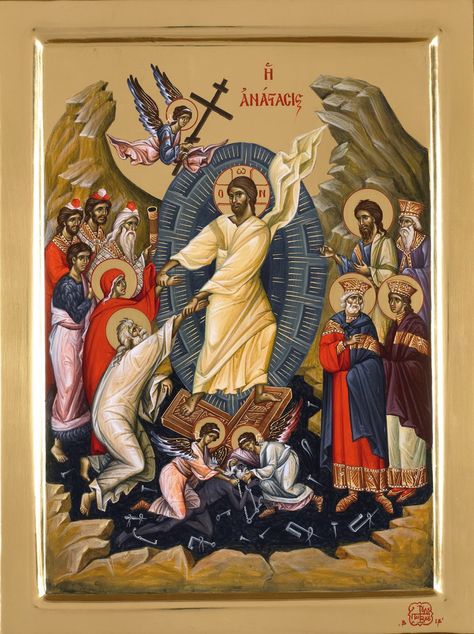 Full of Grace and Truth: Homily by St. Gregory the Theologian on Great and Holy Pascha Orthodox Catholic, Orthodox Christian Icons, Christ Is Risen, Eastern Orthodox, Jesus Resurrection, Byzantine Art, Byzantine Icons, Greek Orthodox, Traditional Paintings