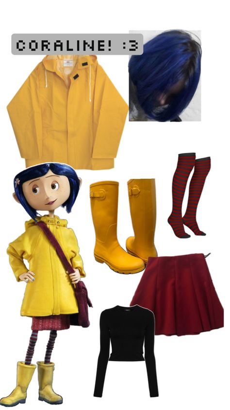 Coraline Halloween Costume, Coraline Costume, Coraline And Wybie, Couples Halloween Outfits, Costume Inspo, Group Halloween Costumes, Halloween Inspo, Cute Halloween Costumes, Couple Halloween