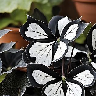 Mohona on Instagram: "Begonia 'Moonlight Butterfly

A captivating display of dark, almost black leaves adorned with intricate white veins, resembling the wings of a butterfly.
Plant care guide:
Light: Bright, indirect light. Avoid direct sunlight, which can scorch the leaves.
Water: Keep soil consistently moist but not soggy. Allow the top inch of soil to dry out slightly between waterings.
Soil: Well-draining potting mix rich in organic matter.
Temperature: 65-80°F (18-27°C). Avoid cold drafts and sudden temperature changes.
Humidity: Prefers moderate to high humidity. Misting the leaves regularly or using a humidifier can help maintain humidity.
Fertilizer: Apply a balanced liquid fertilizer diluted to half strength once a month during the growing season.
Garden decoration ideas:
These s Moonlight Butterfly, Butterfly Plant, Plant Care Guide, Garden Decoration Ideas, Liquid Fertilizer, Black Leaves, Light Bright, Organic Matter, Garden Decoration