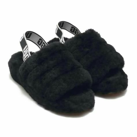 Uggs Slides, Cute Uggs, Fluff Yeah Slide, Trendy Slippers, Fluffy Shoes, Ugg Slides, Dr Shoes, Girly Shoes, Ugg Slippers