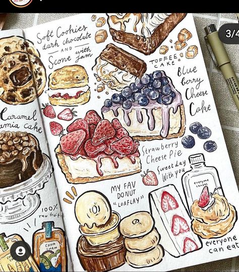 Christen Art, Cooking Illustration, Food Sketches, Food Journals, Quick Watercolor, Lamy Fountain Pen, Sketchbook Art Journal, Art Diary, Line Work