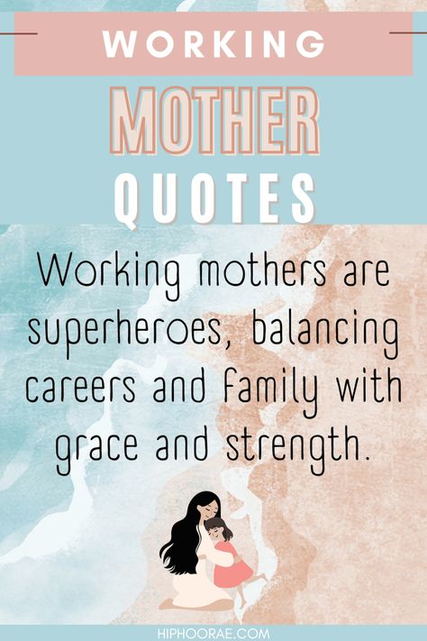 Working mothers balance an incredible amount of responsibility - make sure you reward yourself and stay motivated with these inspiring quotes! Treat yourself to a break and find the motivation you need to keep going. #workingmother #motivation #quotes Working Mother Quotes, Mother Motivation, Be Inspired Quotes, Sacrifice Quotes, Family Motivation, Family Roles, Motivating Quotes, Confidence Kids, Balanced Life