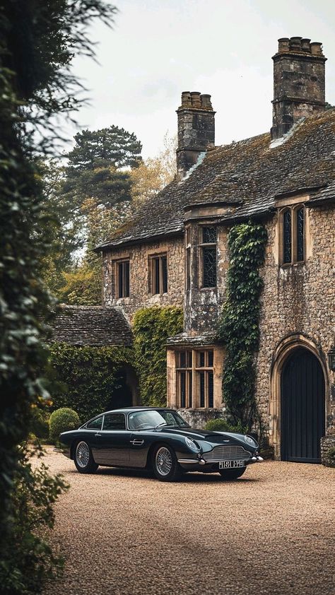 British Castle Aesthetic, Classic Cars Vintage British, British Cars 1960s, England Countryside Houses, British Heritage Aesthetic, Countryside Rich Aesthetic, Old Money Country House, British Upper Class Aesthetic, British Country Aesthetic