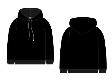 Technical sketch for men black hoodie. front and back view. technical drawing kids clothes. sportswear, casual urban style. Premium Vector Black Hoodie Drawing, Black Hoodie Template, Hoodie Mockup Free, Hoodie Vector, Hoodie Illustration, Hoodie Icon, Plain Black Hoodie, Hoodie Template, Technical Sketch