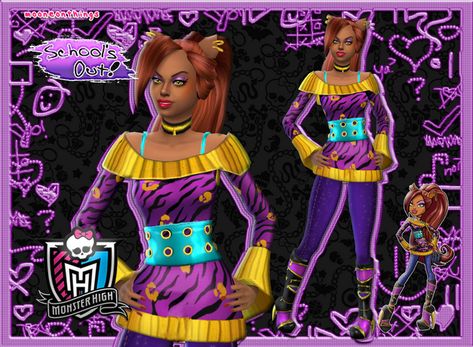 Sims Halloween Costume, Sims Custom Content, Outfit Base, Monster High Clawdeen, Coin Master Hack, Clawdeen Wolf, Moster High, Sims 4 Characters, Sims Four