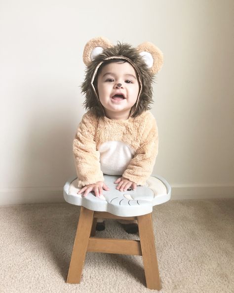 Lion Costume Diy, Baby Lion Costume, Old Halloween Costumes, Baby Boy Halloween, Lion Costume, I Love Halloween, Baby Costume