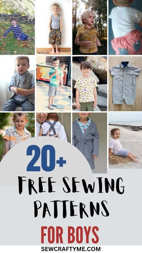 Things To Sew For Boys, Boys Sewing Patterns Free, Sewing Patterns For Boys, Easy Sewing Patterns Free, Animals Sewing, Boys Clothes Patterns, Things To Sew, Boys Sewing Patterns, Toddler Sewing Patterns