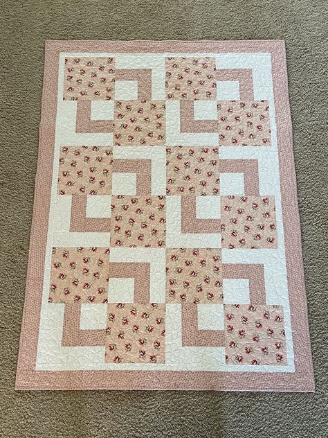 I used the Roman Holiday quilt pattern from the Quick as a Wink 3-yard Quilts book by Donna Robertson to make this quilt. It was a baby shower gift for my niece. Finished size  42 1/2” X 60 1/2”. Completed May 2024. Holiday Quilt Patterns, Holiday Quilts, Roman Holiday, My Niece, Book Quilt, May 2024, Quilt Ideas, Quilt Pattern, Baby Shower Gift