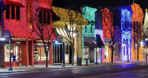 Michigan Christmas, Rochester Michigan, Glenwood Springs, Christmas Town, Ice Climbing, Steamboat Springs, Winter Getaway, Home For The Holidays, Mountain Town