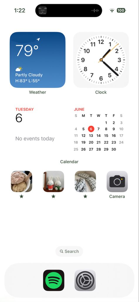 Light Homescreen Layout, Ios Inspiration, Lockscreen Themes, Apple Ecosystem, Iphone Setup, Phone Widget, Ios Themes, Ios Layout, Phone Layout