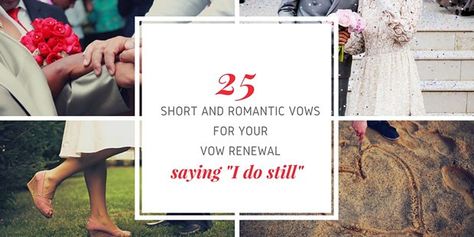 Vows are integral to your vow renewal ceremony and should be just as unique as your marriage. Here are 25 vow examples to inspire you or use as your own. Sample Wedding Vows, Renewal Quotes, Vows For Him, Unique Wedding Vows, Wedding Vows For Him, Wedding Vows Quotes, Vows Ideas, Writing Vows, Romantic Wedding Vows