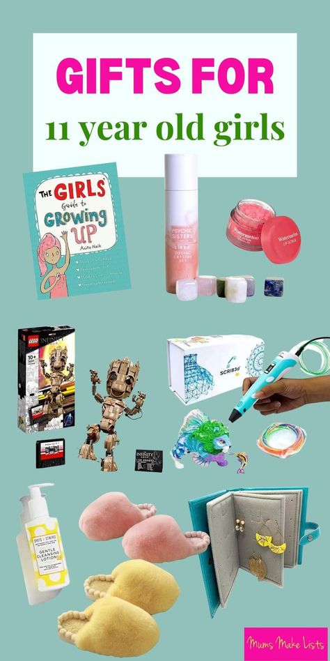 Birthday Gifts For 11 Year Girl, Gift Ideas For 11 Year Girl, Birthday Ideas For 11 Year Girl, Gifts For 11 Year Girl, Present Ideas For Christmas, Bd Gifts, Girl Birthday Ideas, Book 3d, Birthday Presents For Girls