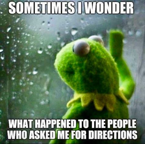 Yelp so true. I’m terrible at giving directions Behind Blue Eyes, Sometimes I Wonder, Workout Memes, Kermit The Frog, Morning Humor, Gym Humor, Twisted Humor, Workout Humor, The Frog