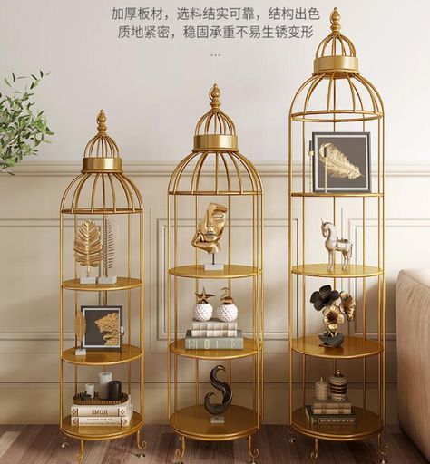 Nordic birdcage flower rack living room shelf corner floor multi layer storage cosmetic shop window display гаджеты для дома|Storage Holders & Racks| - AliExpress Shelf Flower, Rack Living Room, Living Room Shelf, Shelf Corner, Black Bedroom Decor, Living Room Nordic, Flower Rack, Room Shelf, Bird Cage Decor