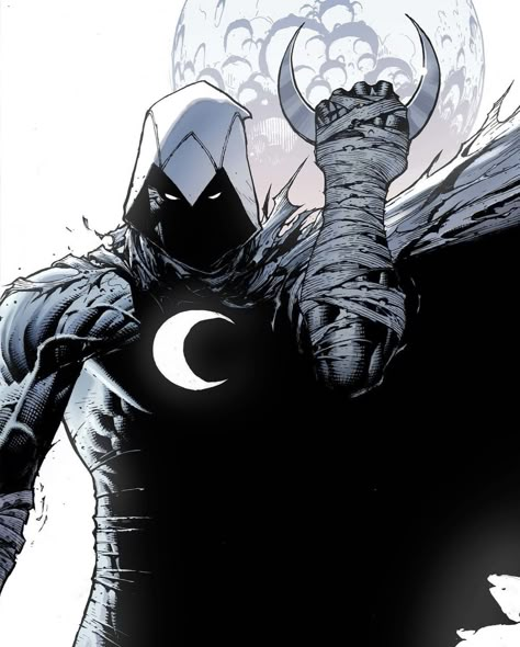 God Of The Moon, Moon Knight Art, Moon Knight Comics, 90s Artists, Marvel Moon Knight, Marc Spector, Egyptian God, Ultimate Spiderman, Knight Art