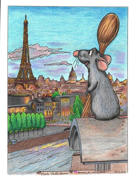 Colorindo Ratatouille Paint Brushes Photography, Ratatouille Disney, Graffiti Doodles, Pen Art Drawings, France Drawing, Abstract Art Painting Diy, Small Canvas Art, Cool Art Drawings, Diy Art Painting