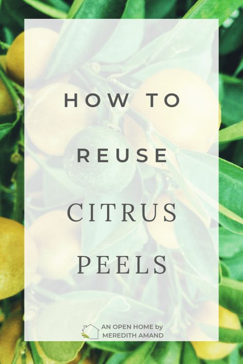 How to Reuse Citrus Peels - An Open Home by Meredith Amand #greenliving #citrus #reuse Lime Peel Uses, Food Waste Recipes, Hot Water With Lemon, Christmas Eve Ideas, Soften Brown Sugar, Addicted To Food, Homestead Skills, Water With Lemon, Lemon Vinegar