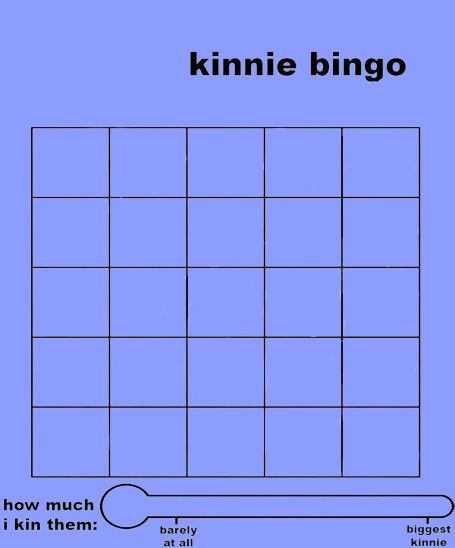 Fnaf Kinnie Bingo, Kinnie Bingo Template, Kin Bingo, Kinnie Bingo, Bingo Template, Oc Stuff, Art References, Bingo, Art Reference