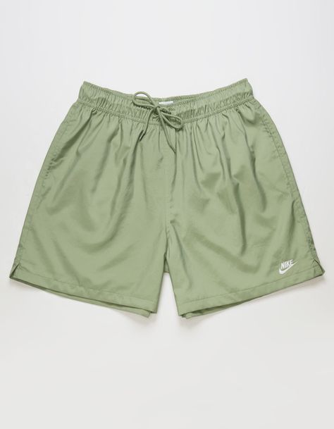 Nike Club Woven Flow Shorts. Sporty And Versatile, These Woven Shorts Are Made For Easygoing Daily Comfort. The Fit Is Designed To Hit Above-The-Knee And Feel Relaxed Through The Seat And Thighs To Keep Them From Feeling Restrictive, Especially In Warmer Weather. Mesh Lining Helps You Stay Cool And Comfy Around Town. Pair Them Up With A Tee And Your Favorite Nike Sneakers For A Look That Gets You Out There Looking And Feeling Great. Soft Elastic Waistband With Outer Drawcord Helps You Find A Comfy, Secure Fit. Hand Pockets. Back Pocket With Hook-And-Loop Closure. Embroidered Nike Futura Logo At Left Thigh. Side Vents. 6" Inseam. 100% Polyester. Machine Wash. Imported. Cute Guy Clothes, Men’s Shorts, Drawcords Design, Summer Outfits With Shorts, Mens Summer Shorts, Mens Athletic Shorts, Nike Mens Clothing, Flow Shorts, Gym Shorts Men