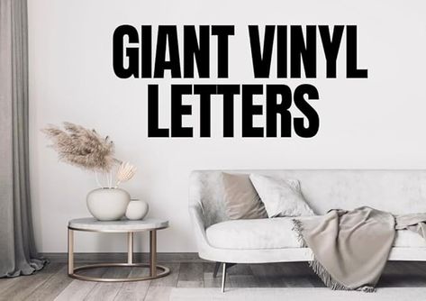 Amazon.com: Large Vinyl Letters | 6" to 36" Tall | Choose Your Own Letters and Vinyl Numbers | Vinyl Wall Decals | Custom Vinyl Letter | Letter Decals | Number Decals | Large Sticker Letters : Arts, Crafts & Sewing Ward Activities, Sticker Letters, Letters For Wall, Spirit And Truth, Giant Letters, Lobby Sign, Welcome Wall, Large Wall Decals, Letter Decals