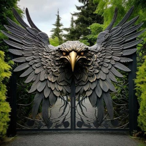 Amazing Gates, Fantasy Furniture, Home Design Magazines, Front Gate Design, Entrance Gates Design, Iron Gate Design, Door Gate Design, Wall Wood, Cozy Home Decor