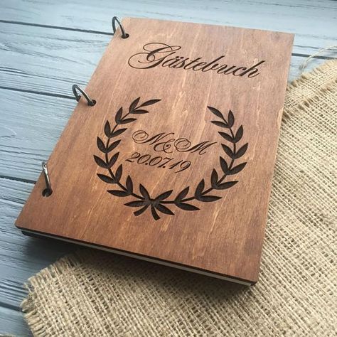 Hotel Accessories, Custom Sketchbook, Wood Notebooks, Mandala Wood, Cafe Menu Design, Wooden Notebooks, Wooden Guest Book, Diary Covers, Laser Engraved Ideas