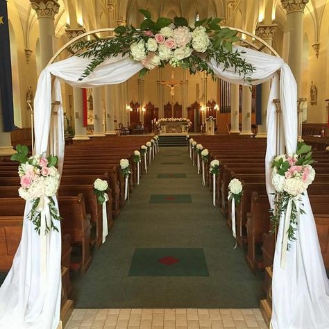 Wedding Flower Entrance, Wedding Church Entrance Decor, Church Wedding Arch Ideas, Diy Church Wedding Decorations, Wedding Decor For Church, Church Entrance Wedding Decorations, Church Altar Decorations Wedding, Church Entrance Decor, Church Aisle Decorations Wedding