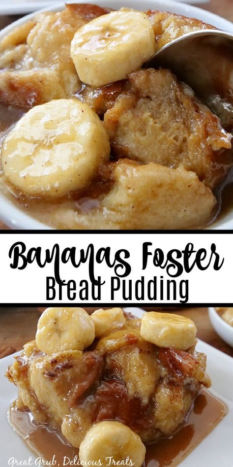 Bananas Foster Bread Pudding, Banana Foster Bread Pudding, Sweet Challah Bread, Bananas Foster Bread Pudding Recipe, Southern Bread Pudding Recipe, Biscuit Bread Pudding, Banana Bread Pudding Recipe, Bananas Foster Bread, Banana Foster Recipe