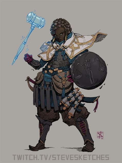 (2) Media Tweets by SteveSketches (@SteveSketches1) / Twitter Earth Genasi, Dnd Cleric, Dnd Races, Fantasy Heroes, Arte Van Gogh, Concept Artist, Dungeons And Dragons Characters, Black Anime Characters, Creature Concept Art