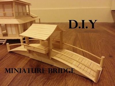 Popsicle sticks, Building Popsicle Stick Mansion with a Lake and Garden, Building Popsicle Stick Popsicle Sticks Diy, Popsicle Stick Bridges, Miniature Bridge, Kandang Hamster, Diy Hamster Toys, Popsicle Stick Diy, Popsicle Stick Crafts House, Sticks Diy, Popsicle Stick Houses