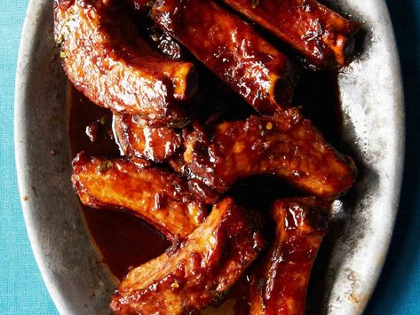 Crispy Deep-Fried Ribs Recipe  - Oola Deep Fried Ribs Recipe, Deep Fried Pork Ribs Recipe, Deep Fried Ribs, Fried Ribs Recipe, Whiskey Marinade, Fried Pork Ribs, Fried Ribs, Glazed Ribs, Rib Sauce