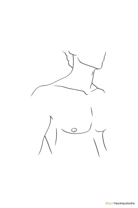 Art Body Sketch, Body Sketch Male, Man Line Art, Body Line Art, Body Image Art, Art Male, Nude Body, Minimalist Drawing, Simple Line Drawings