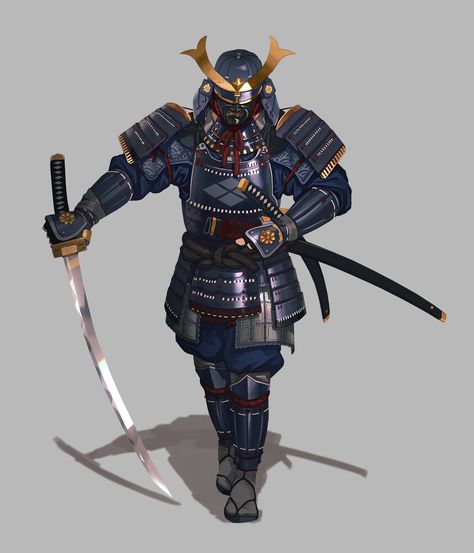 Samurai Armor Design, Fantasy Samurai, Samurai Concept, Ronin Samurai, Samurai Wallpaper, Samurai Artwork, Ninja Art, Japanese Warrior, Samurai Armor