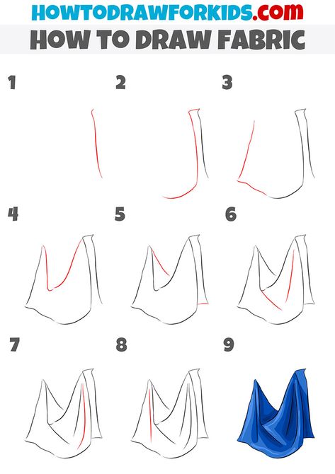 Drapes And Folds Fashion Illustration, How To Draw Fabric Folds, How To Draw Fabric, Fabric Drawing Reference, Draw Fabric, Drapery Drawing, Drawing Fabric, Cloth Drawing, Fabric Tutorial