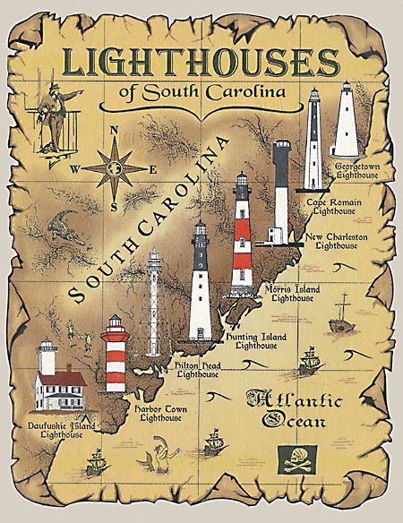 lighthouses in south carolina - Google Search Lighthouse Pictures, Lighthouse Art, Beautiful Lighthouse, Folly Beach, Travel South, East Coast, South Carolina, Charleston, Savannah Chat