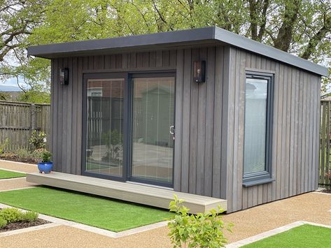 Garden Room Checklist | What to Consider | Outside In Guest House Shed, Garden Office Shed, Contemporary Garden Rooms, Insulated Garden Room, Garden Room Ideas, Room Checklist, Garden Cabins, Modern Shed, Summer House Garden