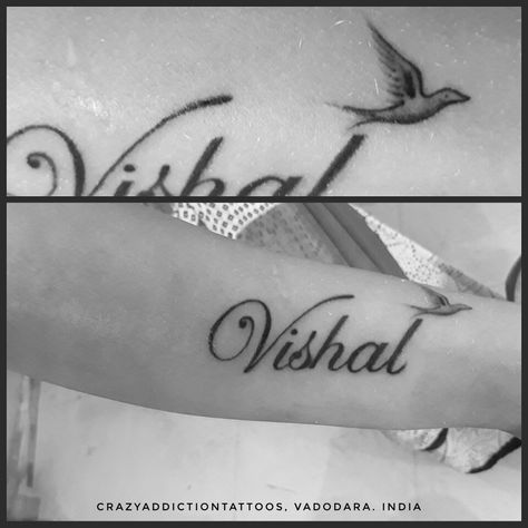 Name of #Vishal at CrazyAddictionTattoos Vishal Name Tattoo Design, Vishal Name Logo, Vishal Name Tattoo, Tattoo Krishna, Name Tattoos For Women, Name Tattoos On Neck, Emotional Bonding, Abstract Tattoo Designs, Tattoo Maker