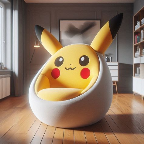 Pokemon Chair, Pokemon Room, Rest And Recharge, Relaxing At Home, Pokemon Universe, Pokemon Theme, Catch Em All, Pokemon Characters, Creativity And Innovation