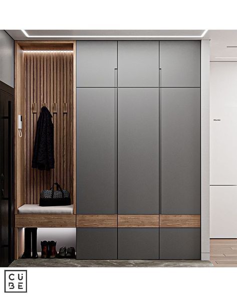 Hall Wardrobe, Vstupná Hala, Wardrobe Design Modern, Entrance Furniture, Decor Ideas Bedroom, Modern Cupboard Design, Wardrobe Door Designs, Home Hall Design, Wardrobe Designs