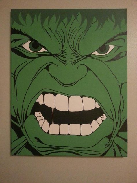 my own hulk creation Hulk Painting Easy, Marvel Hulk Art, Hulk Canvas Painting, Avengers Canvas Painting, Marvel Characters Drawings, Marker Drawing Aesthetic, Hulk Drawing, Hulk Painting, Superhero Painting