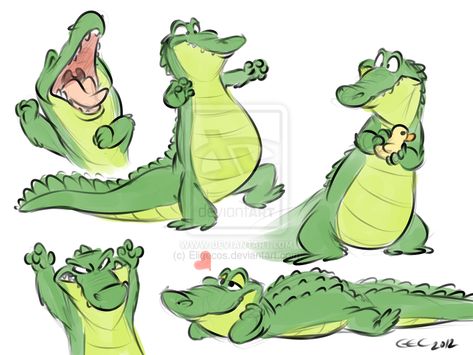 more gators by Eligecos.deviantart.com on @deviantART because gators #alligators #alligator New School Alligator Tattoo, Crocodile Illustration, Crocodile Cartoon, Alligators Art, Inkscape Tutorials, Crocodiles, Animal Sketches, Character Sketch, Cartoon Character Design